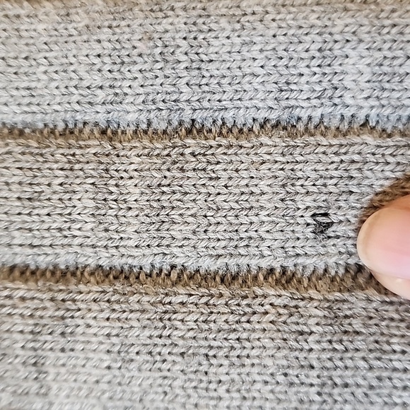 Yves Saint Laurent Cardigan Men's Full Zip Vintage Gray Ribbed Cuff & Co… - Picture 6 of 8